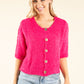 Round Neck Buttoned Knit