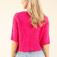 Round Neck Buttoned Knit