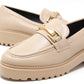 Soft Gold Buckled Loafer