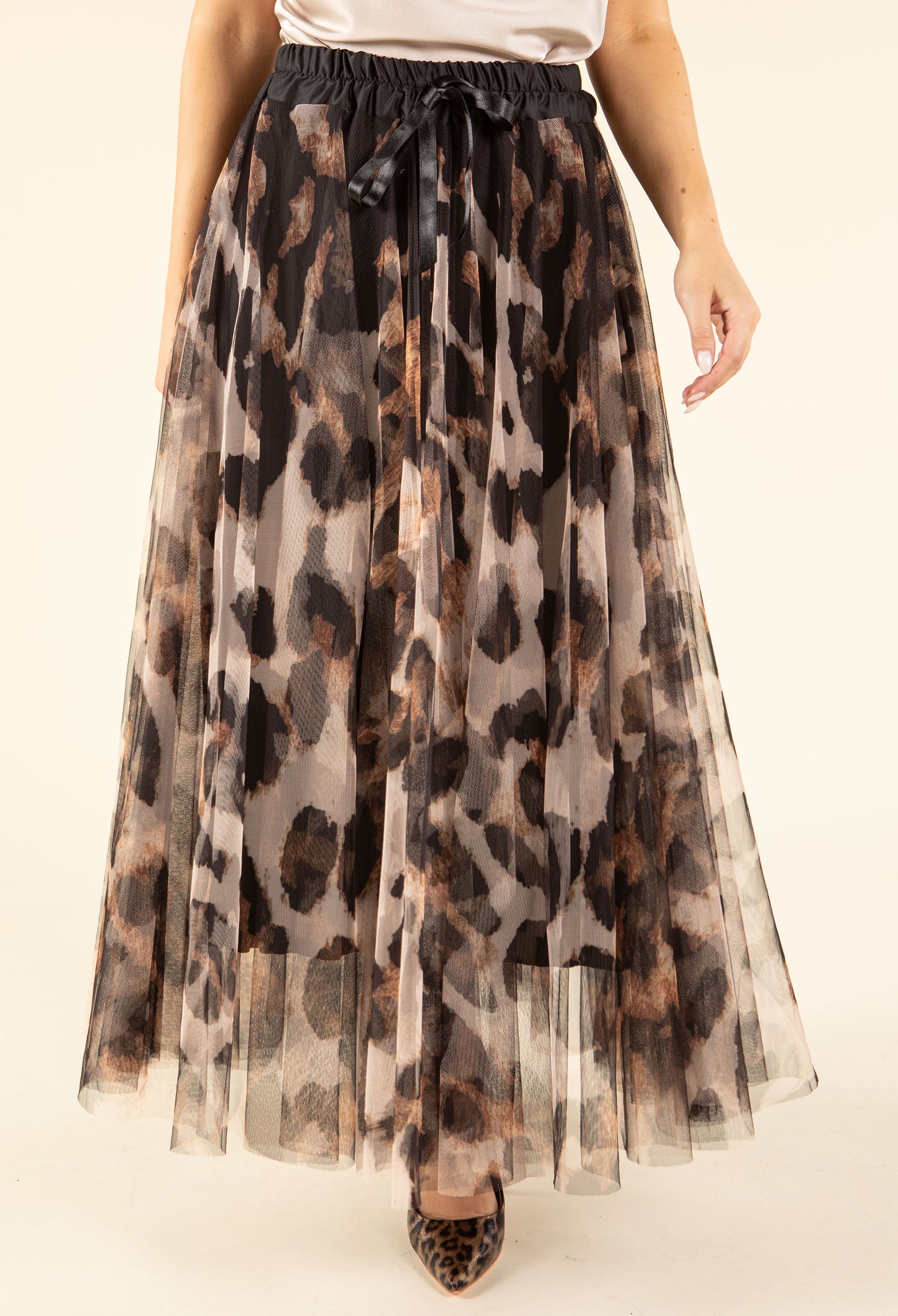 Leopard Tulle Skirt