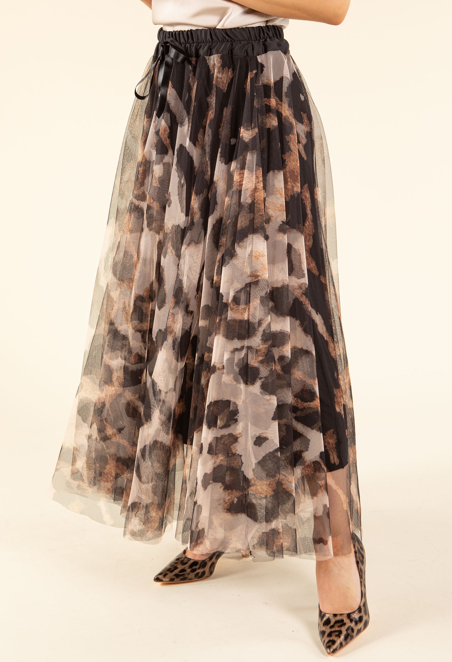 Leopard Tulle Skirt