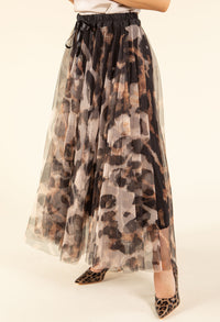 Leopard Tulle Skirt