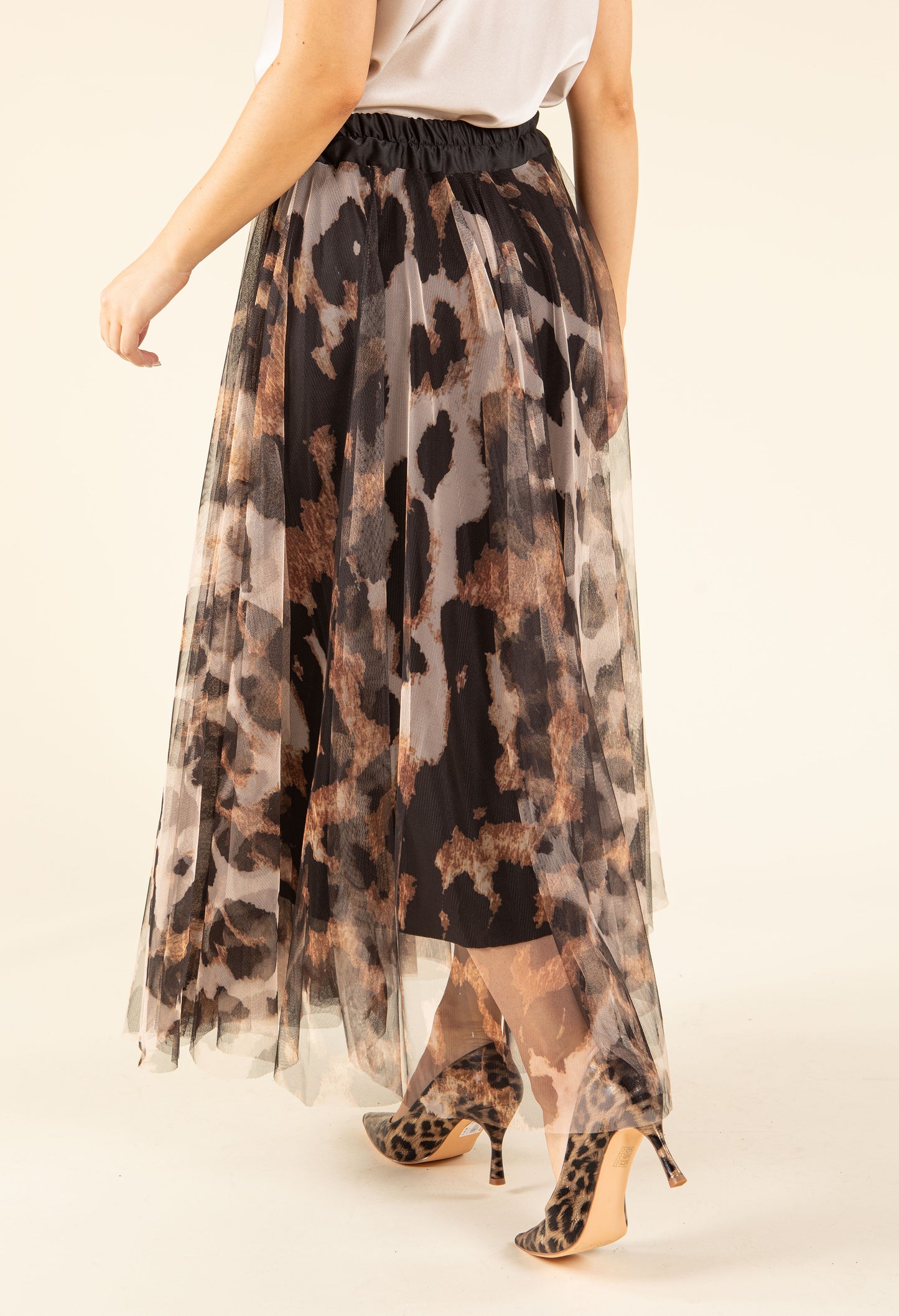 Leopard Tulle Skirt