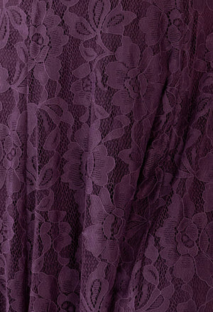 Lace V-Neck Angel Sleeve Maxi Dress