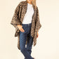 Soft Boucle Leopard Cape