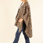 Soft Boucle Leopard Cape