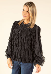 Ruffled Lace Blouse