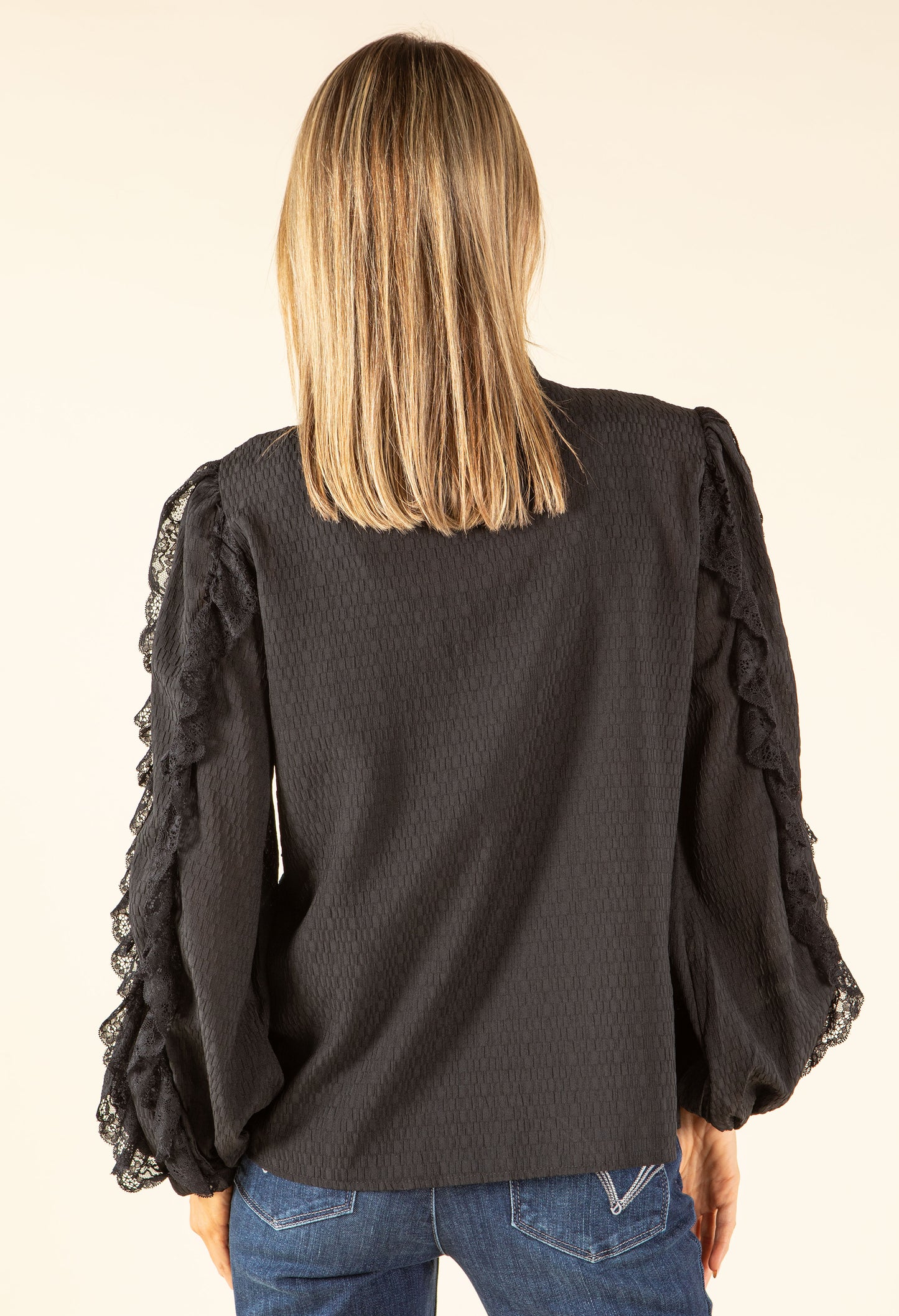 Ruffled Lace Blouse