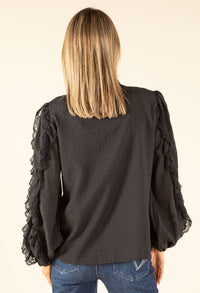 Ruffled Lace Blouse