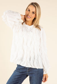 Ruffled Lace Blouse