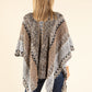 Vintage Design Knit Pocho