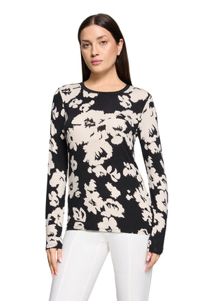 Floral Print Basic Top