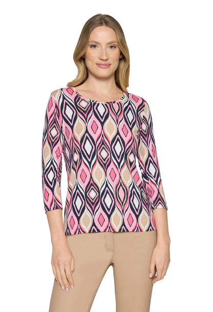 Geometric Print Top