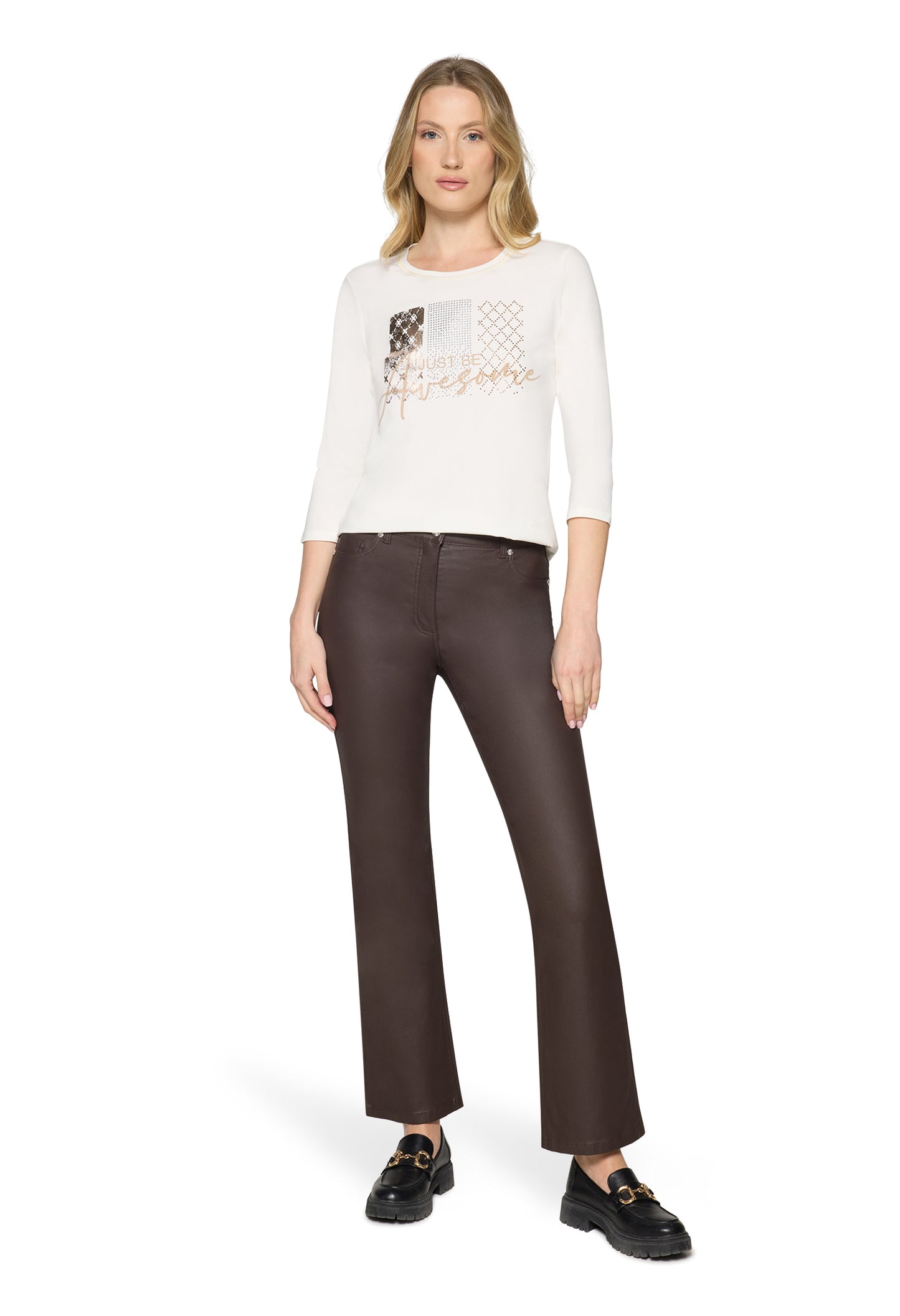 Gold Foil Detail Top