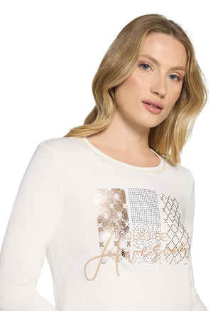 Gold Foil Detail Top