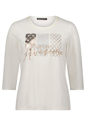 Gold Foil Detail Top