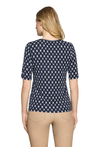 Geometric Print Top