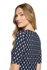 Geometric Print Top