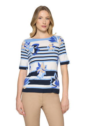 Striped Short Sleeve Top