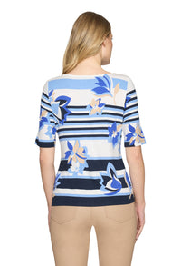 Striped Short Sleeve Top