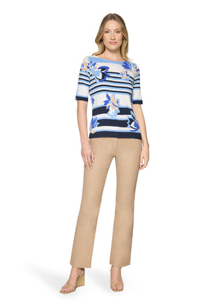 Striped Short Sleeve Top