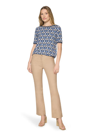 70s Geometric Print Top