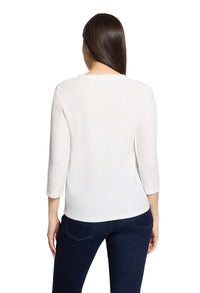 Textured 3/4 Sleeve Top