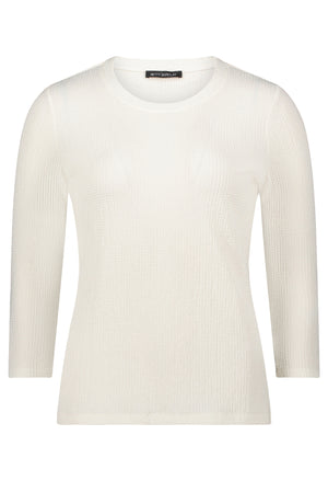 Textured 3/4 Sleeve Top