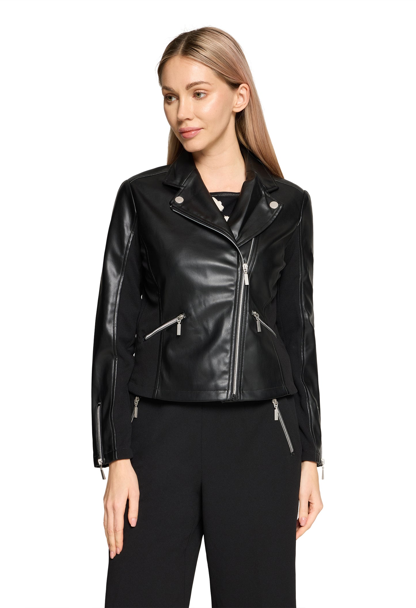 Faux Leather Biker Jacket