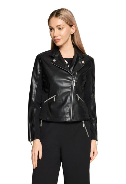 Faux Leather Biker Jacket