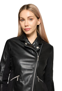 Faux Leather Biker Jacket