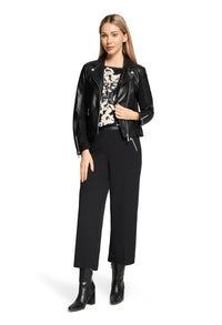 Faux Leather Biker Jacket