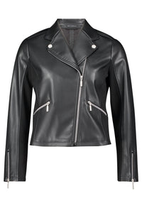 Faux Leather Biker Jacket