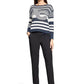 Striped Jumper With Embellished Lettering