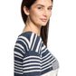 Striped Jumper With Embellished Lettering