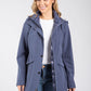 Detachable Hood Rain Coat