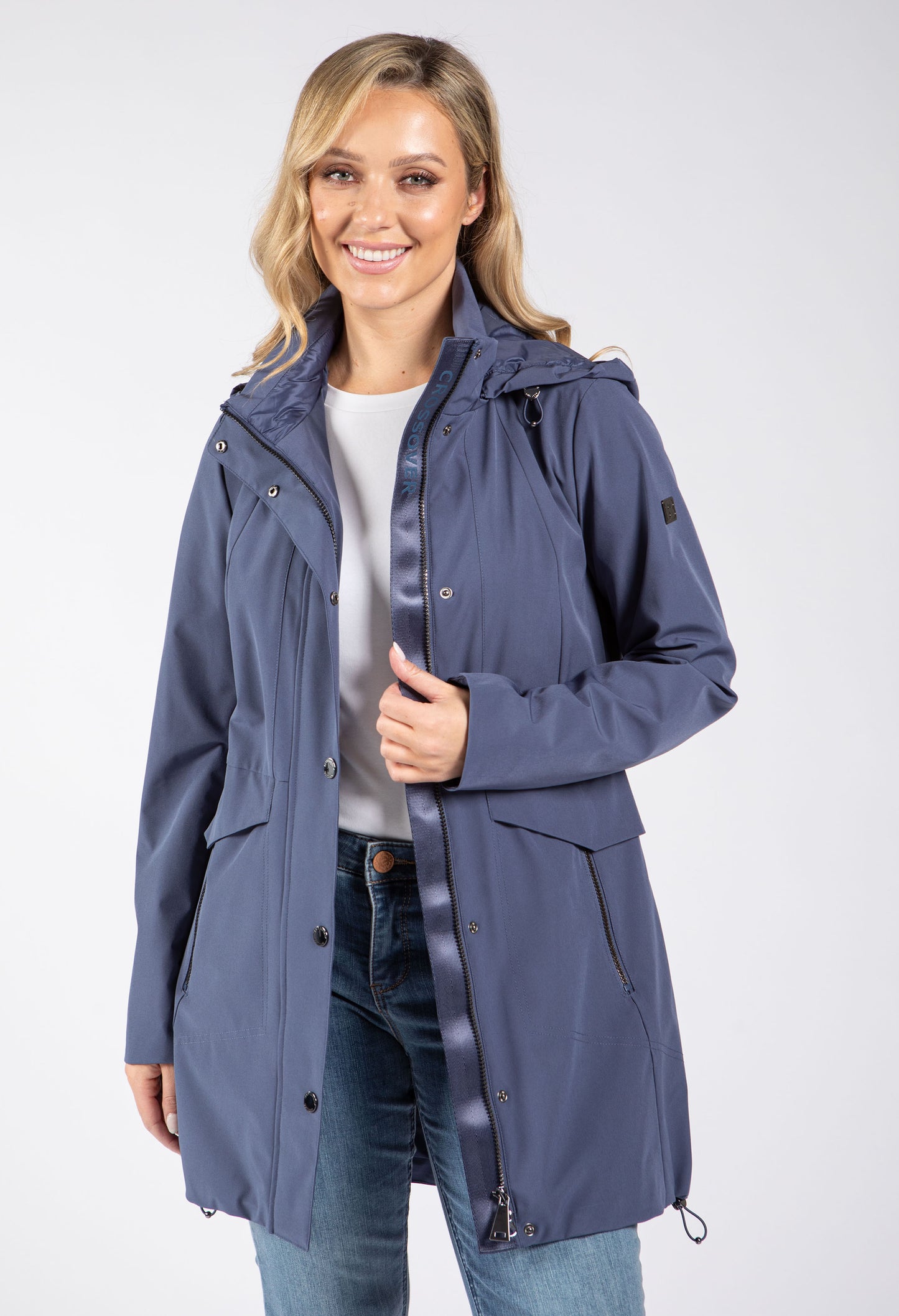 Detachable Hood Rain Coat