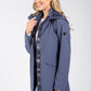 Detachable Hood Rain Coat