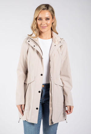 Detachable Hood Rain Coat