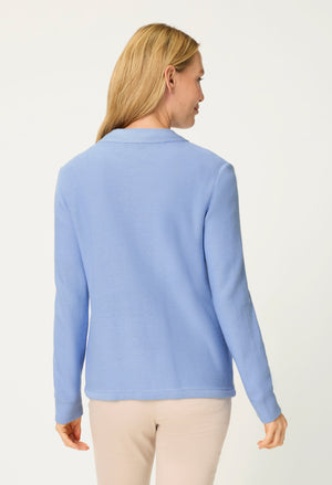 Zip-Up Knit Cardigan