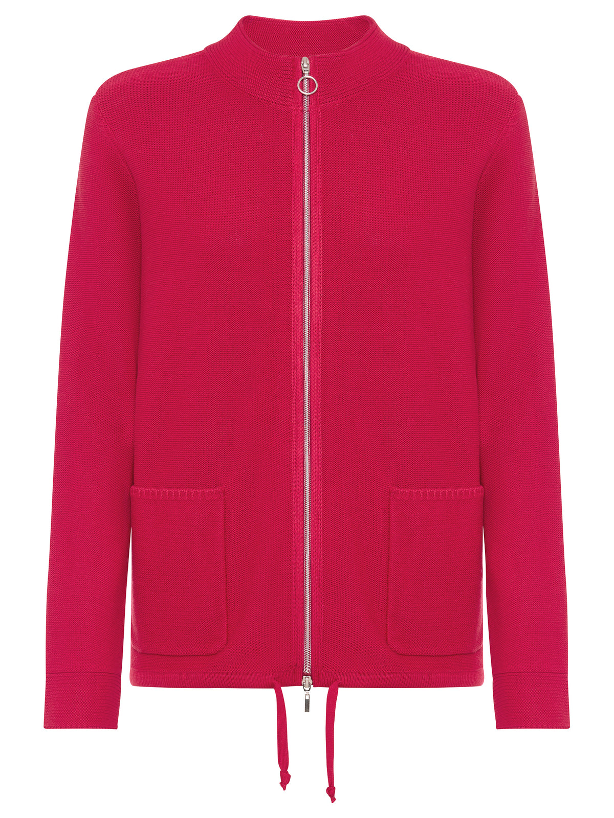 Zip-Up Knit Cardigan, view 8 – Pamela Scott