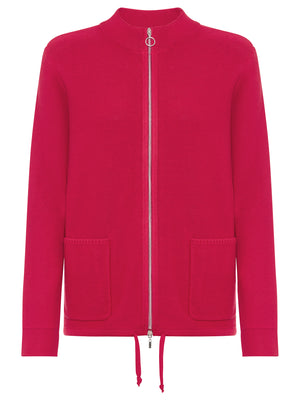 Zip-Up Knit Cardigan, view 8 – Pamela Scott