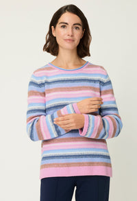 Striped knit jumper