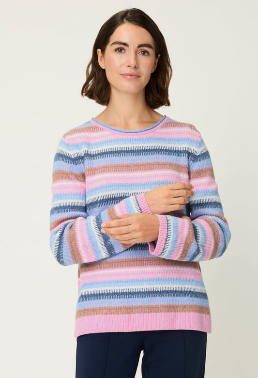 Striped knit jumper