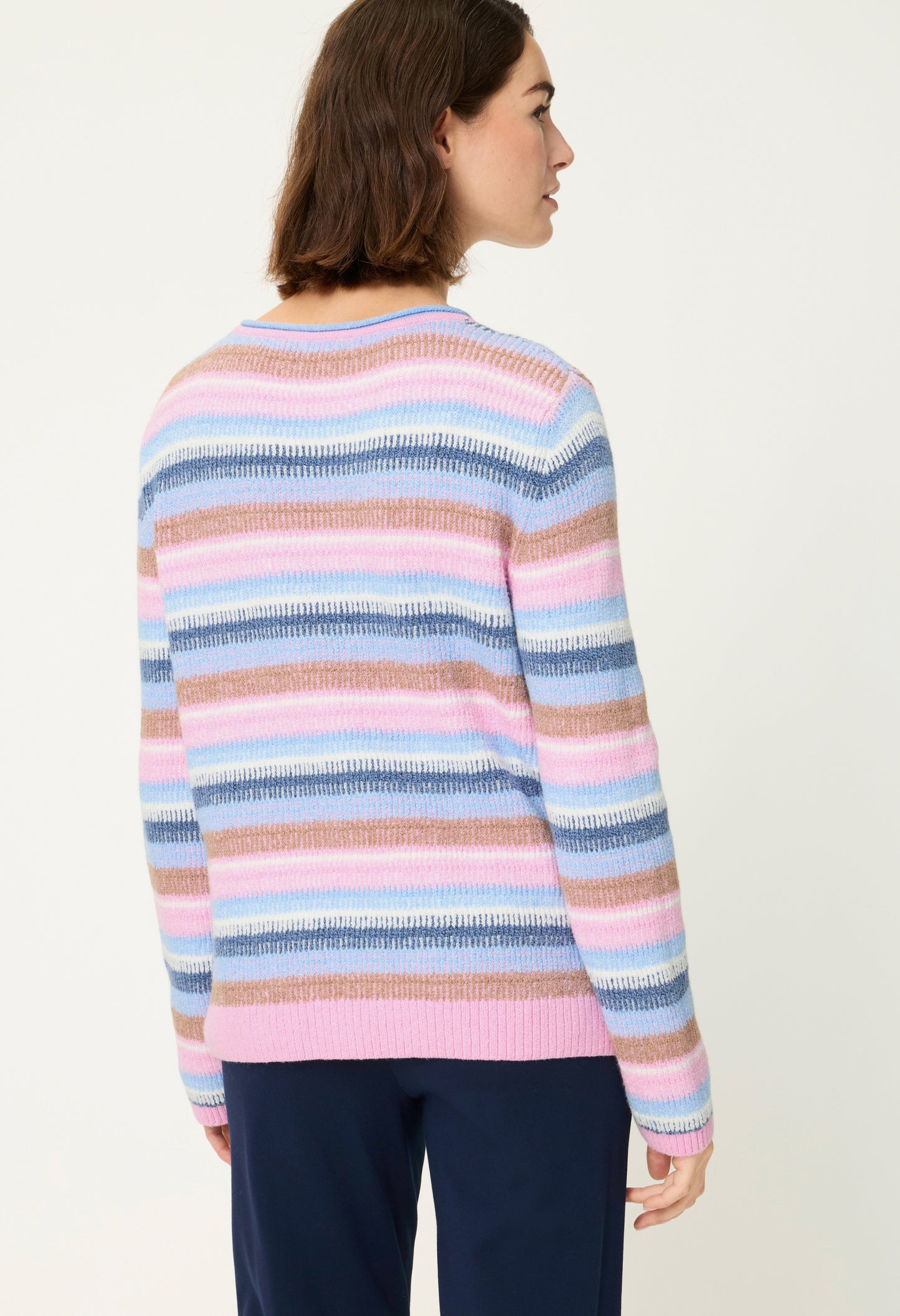 Striped knit jumper