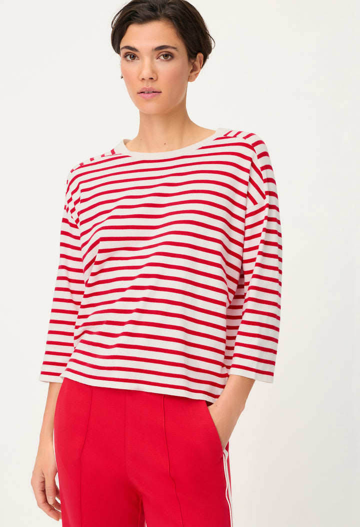 Striped Raglan Sleeve Jumper