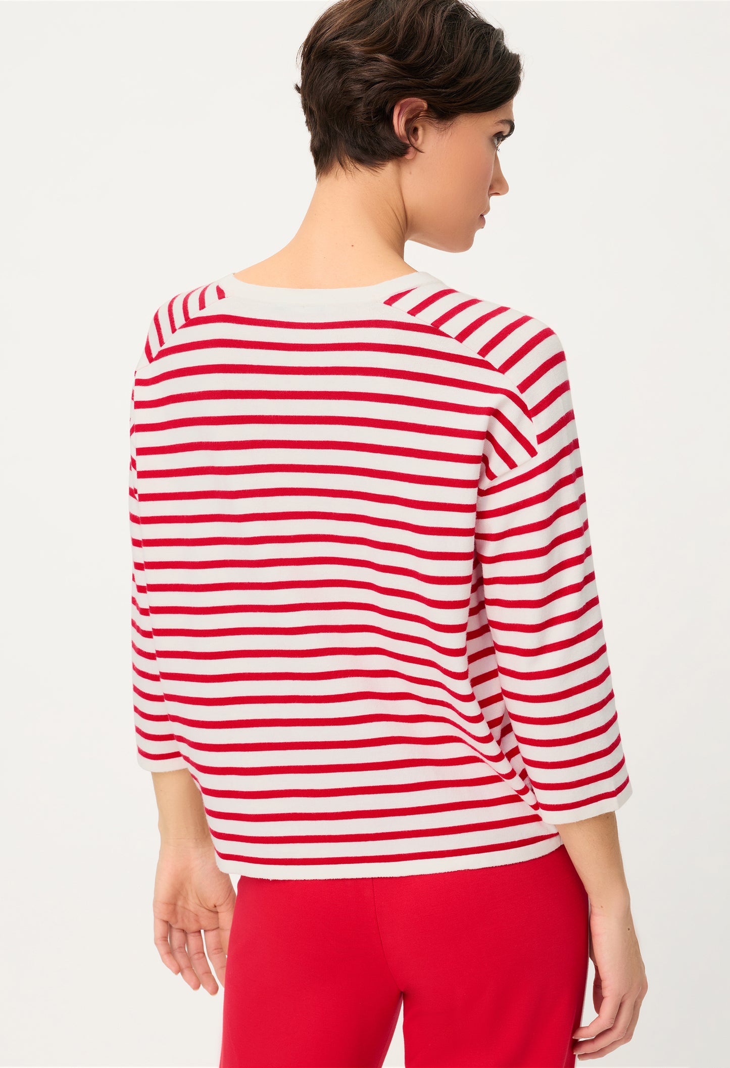 Striped Raglan Sleeve Jumper