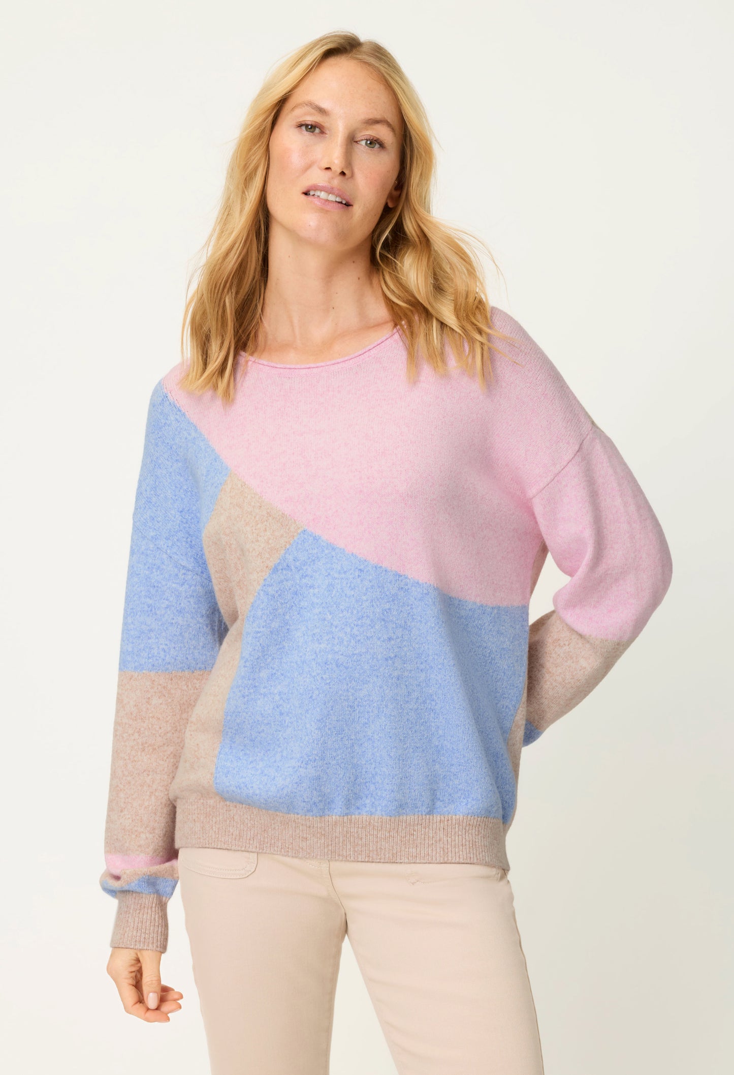 Geometric Design Knit Jumper