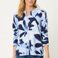 Floral Zip-Up Knit Cardigan