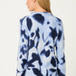 Floral Zip-Up Knit Cardigan